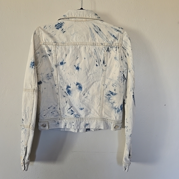 Free People Acid Washed Denim Jacket XS - Picture 4 of 6